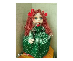 Интерьерная кукла- грелка на чайник ручная работа Чулочная Техника к 8 марта на подарок