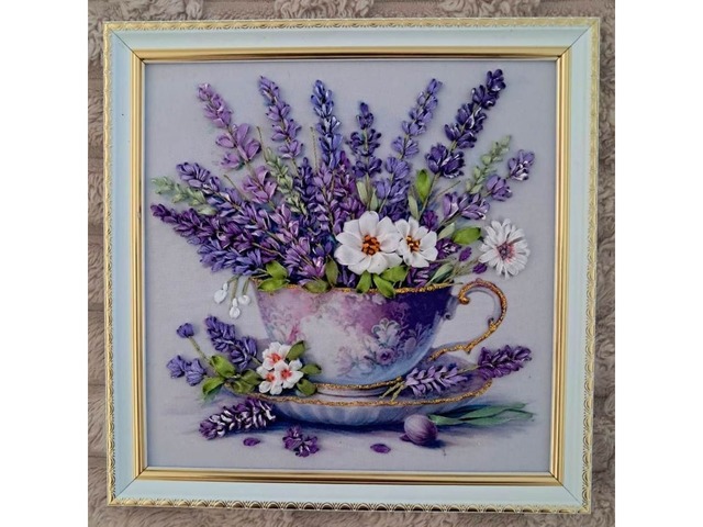 Картина стрічками "Ранковий настрій"