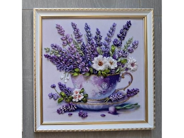 Картина стрічками "Ранковий настрій"