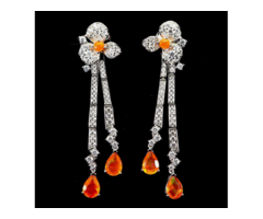 Серьги с натуральными Опалами