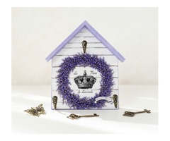Ключница-домик «Le Fleur de Lavande» • Шебби-шик прованс • Настенная вешалка
