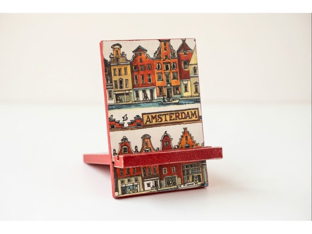 Подставка для телефона «Амстердам» • Декупаж • Ручная работа