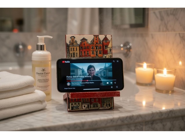 Подставка для телефона «Амстердам» • Декупаж • Ручная работа