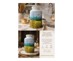 Керамічна ваза з об'ємним декором