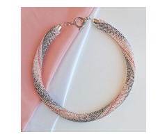 Прикраса із бісеру кольє-джгут 