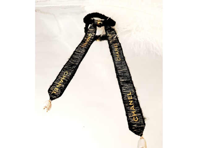 Шовкова резинка/скранч для волосся