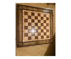 Шахматы / нарды ручной резьбы