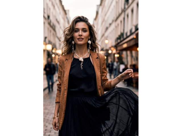 Намисто та сережки з мушлями , перлинами та перламутром