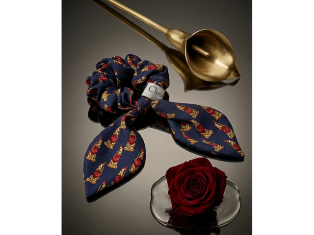 Шовкова резинка для волосся