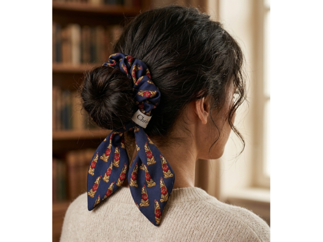 Шовкова резинка для волосся