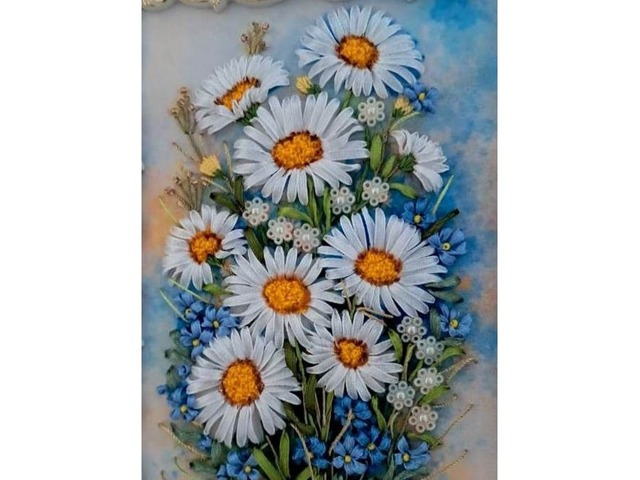 Картина стрічками "Ніжність весни"