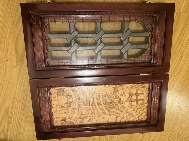 Нарди ручної роботи з дерева “Game Over” (преміум клас)