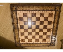 Шахи + нарди ручної роботи з натурального дерева (подарунок преміум класу)
