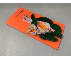 Квілінг листівка ручної роботи “Літня квітка”