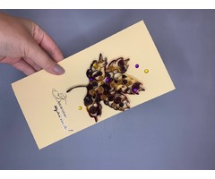 Квілінг листівка ручної роботи “Осінній лист”