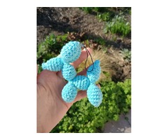 Брелок Собака из Шариков вязанная