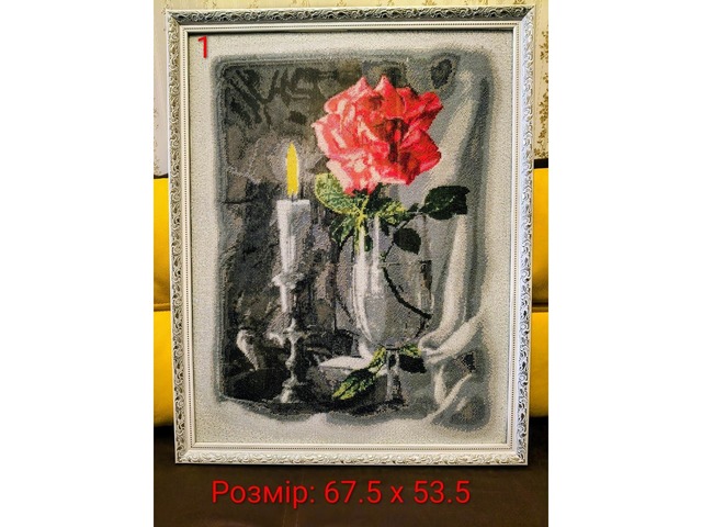 Продам авторські картини з бісеру .ручна робота, в рамці