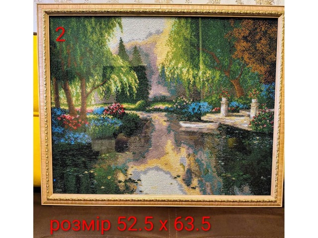 Продам авторські картини з бісеру .ручна робота, в рамці