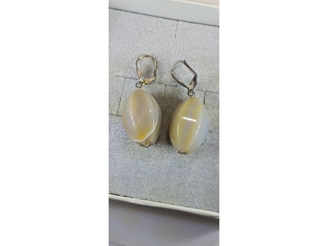 СЕРЕЖКИ З НАТУРАЛЬНИМИ КАМІНЦЯМИ