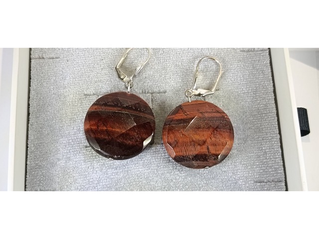 СЕРЕЖКИ З НАТУРАЛЬНИМИ КАМІНЦЯМИ