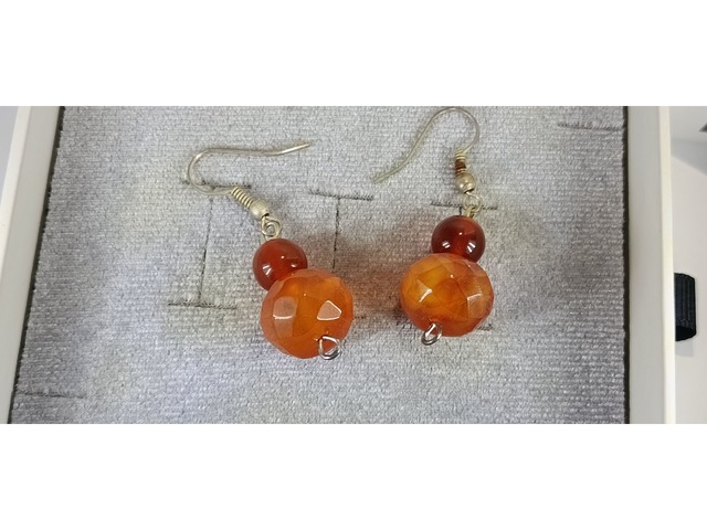 СЕРЕЖКИ З НАТУРАЛЬНИМИ КАМІНЦЯМИ