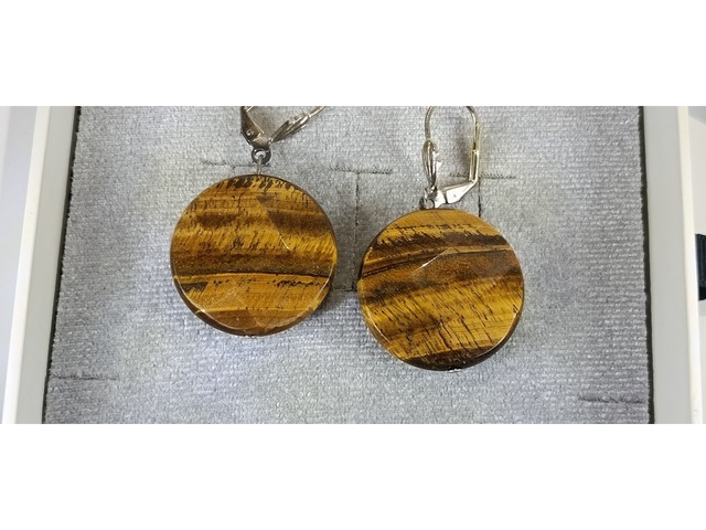 СЕРЕЖКИ З НАТУРАЛЬНИМИ КАМІНЦЯМИ