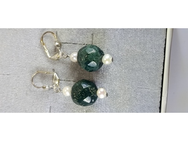 СЕРЕЖКИ З НАТУРАЛЬНИМИ КАМІНЦЯМИ