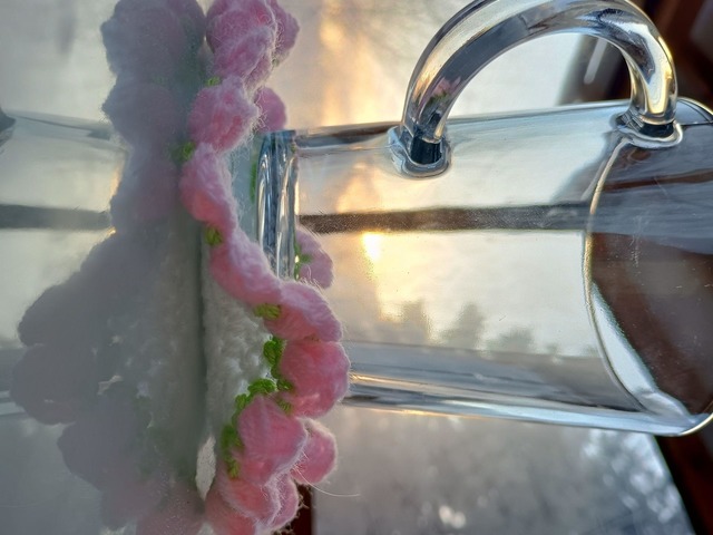 Подставка под горячее в виде букета цветов