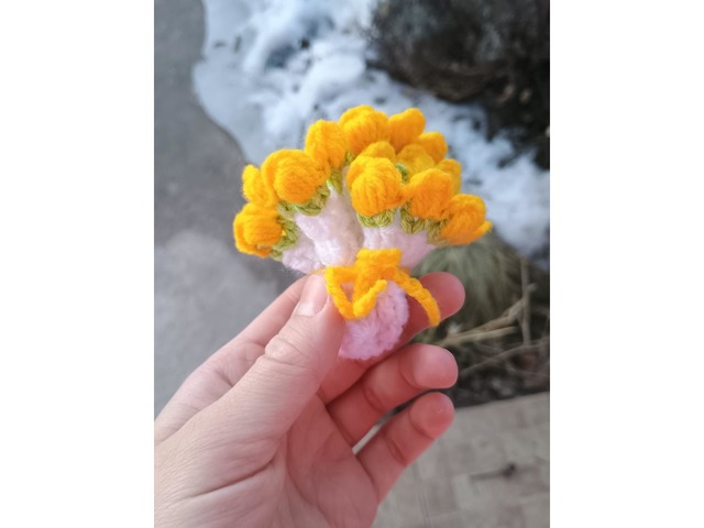 Подставка под горячее в виде букета цветов