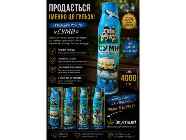 Ручна роспись гильзи