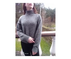 Теплый мягкий махеровый свитер