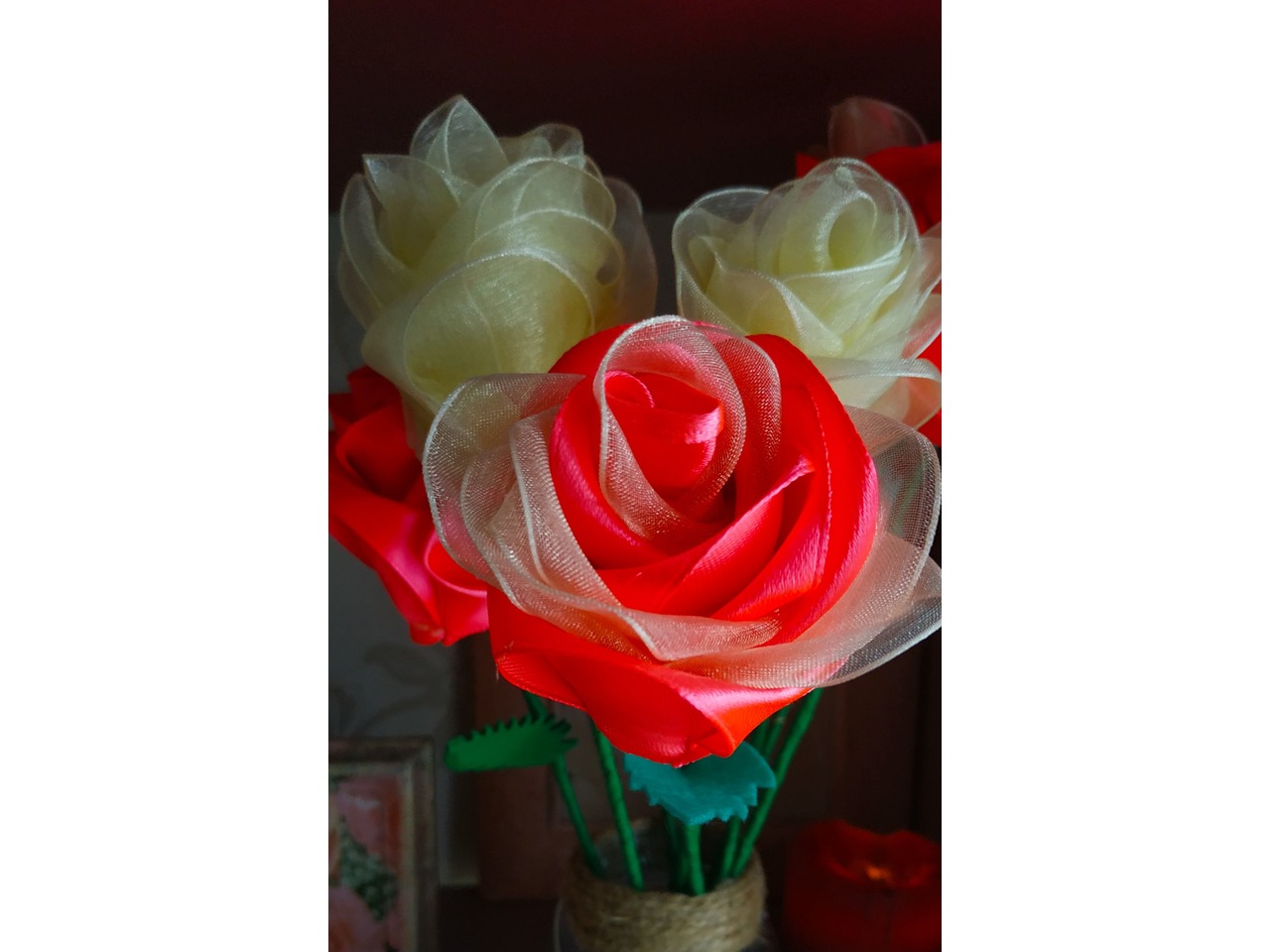 Как сделать розу из ленты 2, 5 см. Мастер класс с фото пошагово. | Радость Творчества | Дзен