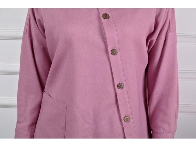 Женская льняная рубашка, офисная блузка, туника из льна
