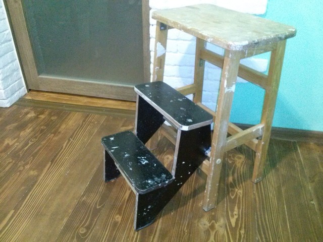 Стул стіл драбинка табуретка в одному ручна робота вис. 60см