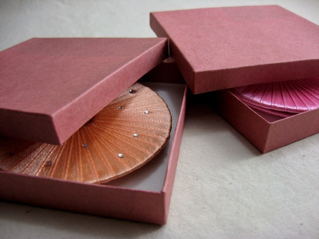 сережки диски рожеві