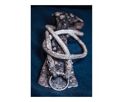 Серебряная скандинавская цепочка ручной работы