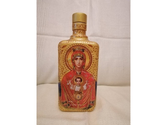 Бутылка декоративная для священной воды "Пресвятая троица"
