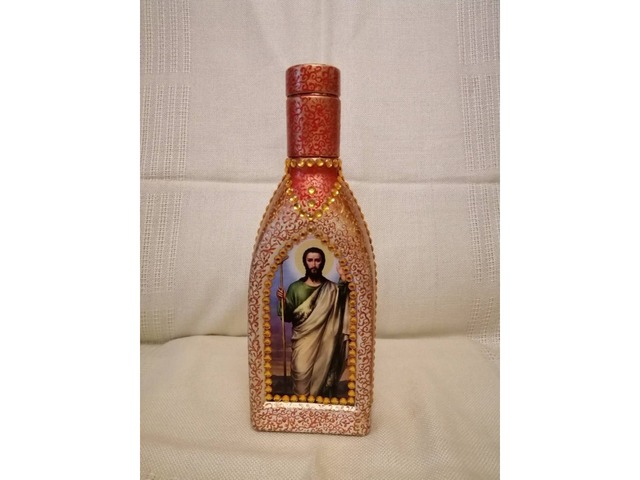Бутылка декоративная для священной воды "Крещение Иисуса Христа"