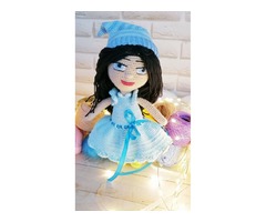 Кукла, вальдорфская кукула, игрушка с рождения, вязаная кукла