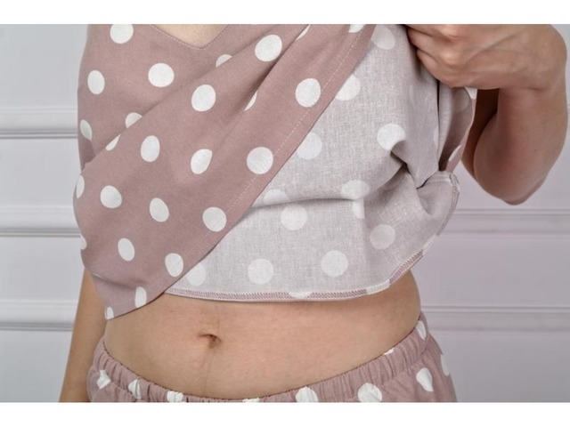 Женская льняная пижама, пижама из натурального льна Linen Pyjamas