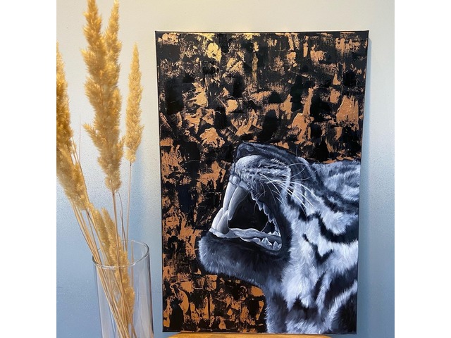 Картина маслом «Тигр», картина акрилом