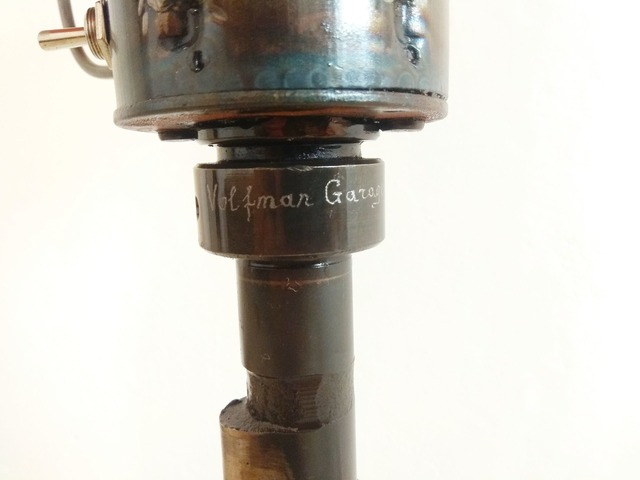 Настільна лампа торшер з автозапчастин металарт лофт