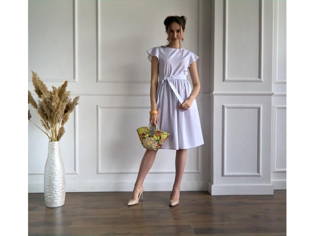 Белое летнее платье, коктейльное платье, платье для свиданий, льняное платье, платье из льна