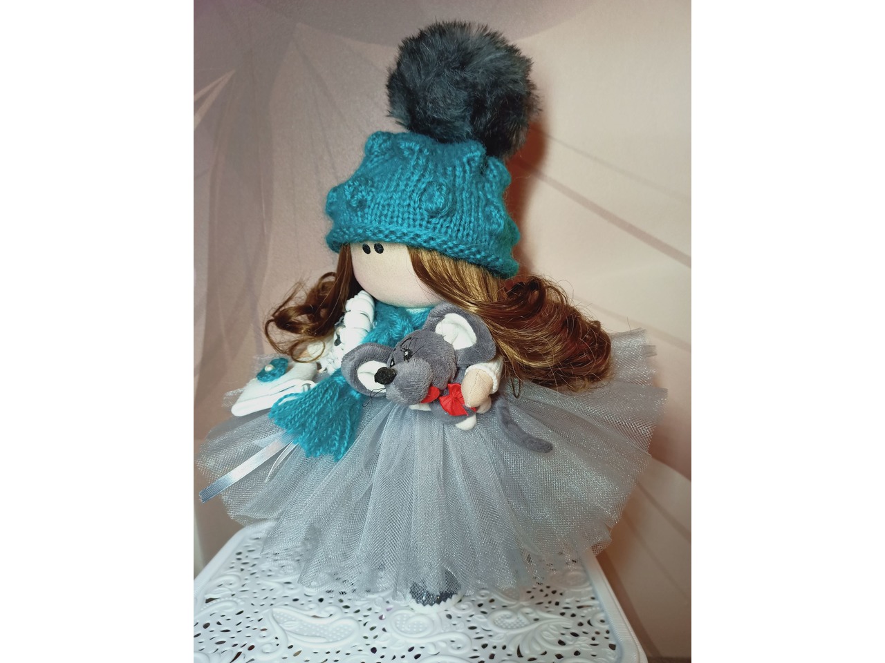 игровая текстильная кукла ангелочек по мотивам тильда / tilda