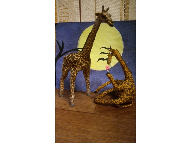 Жираф из ваты