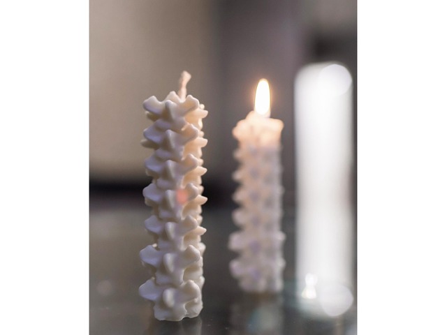 Набор Из 5 свечей «Женский и Мужской торс , кубик , позвоночник , Давид »