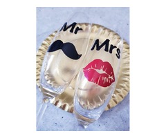 Бокалы свадебные Mr&Mrs