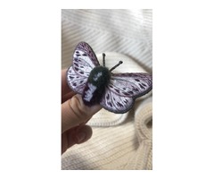 Брошь Лавандовая бабочка