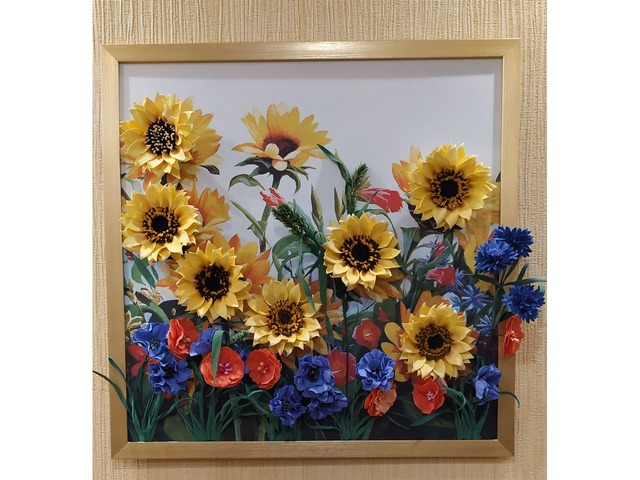 Картины с цветами из фоамирана