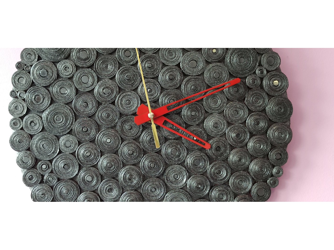 Мраморные часы поверхности бумаги дизайн утюга Настенные часы